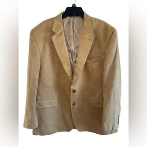 Chaps camel color suede feel sport coat size 46R